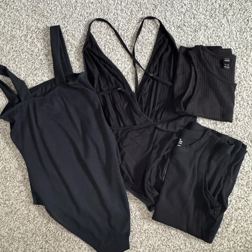 Elegant Black Women's Tops Collection